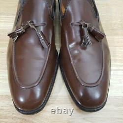 Church's Custom Grade Kingsley Shoes Mens 13 D Brown Leather Tassel Loafers