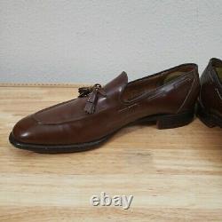 Church's Custom Grade Kingsley Shoes Mens 13 D Brown Leather Tassel Loafers