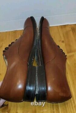 Church's Custom Grade Men Size US 10 C Brown Leather Cap Toe Oxford Shoes