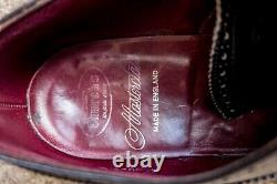 Church's Custom Grade Mens Black Leather Brogue Shoes Eu Size 43 Made In England