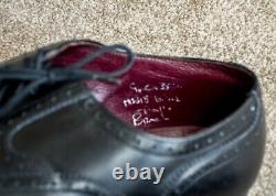 Church's Custom Grade Mens Black Leather Brogue Shoes Eu Size 43 Made In England