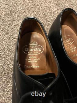 Church's Custom Grade Mens Black Shoes Size Uk 8 Eu 42 Dress Formal Shoe