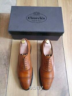 Church's Custom Grade Mens Brown Brogues Shoes Uk Size 8 Us 9 Eu 42