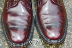Church's Custom Grade Mens Cordovan Plain Toe Derby Oxfords Made in England