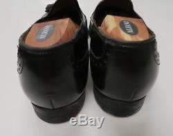 Church's Custom Grade Mens Tassel Wingtip Black Leather Loafers Size 10 D