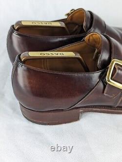 Church's Custom Grade Monk Strap Shoes Men Size 10.5 D Brown Leather Dress B