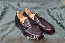 Church's Custom Grade mens Calf Burgundy leather penny loafer shoes size 9.5