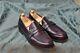 Church's Custom Grade Mens Calf Burgundy Leather Penny Loafer Shoes Size 9.5
