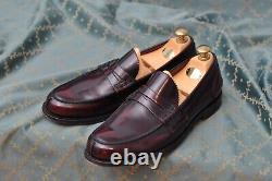 Church's Custom Grade mens Calf Burgundy leather penny loafer shoes size 9.5