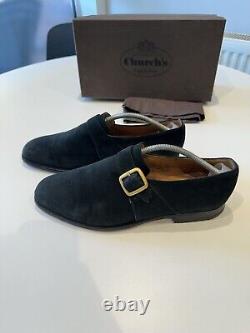 Church's'Custom grade' Black Suede Westbury Shoes Size 11 F