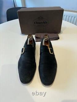 Church's'Custom grade' Black Suede Westbury Shoes Size 11 F