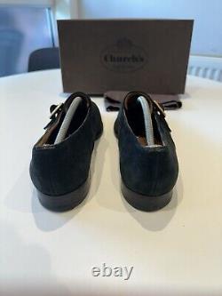 Church's'Custom grade' Black Suede Westbury Shoes Size 11 F