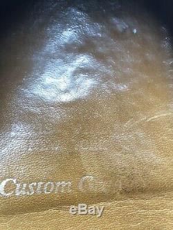 Church's England Mens Custom Grade Leather Cognac Cap Toe Brogue's 9.5 D