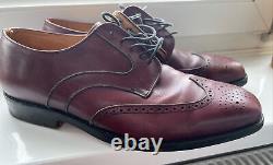 Church's English Men's Dress Shoe Custom Oxford Wing Tip Size 9 Uk Ox Blood