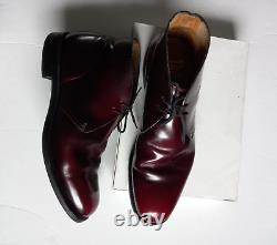 Church's English Shoes Mens Custom Grade Maroon Leather lace up Size 3.5