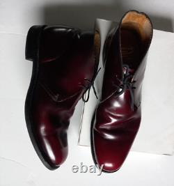 Church's English Shoes Mens Custom Grade Maroon Leather lace up Size 3.5