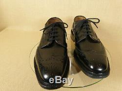 Church's Grafton Mens Shoes UK Size 8 80F Custom Grade Black Leather Brogues VGC