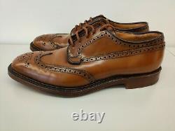 Church's Grafton Size UK 9 E Brogues Brown Leather Tan Custom Grade Shoes