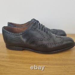 Church's Made in England Custom Grade Black Leather Brogue Shoes Size 10.5/11