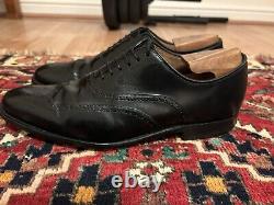 Church's Measham Uk8 F Custom Grade Brogue Shoes Blach Betis Calf