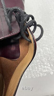 Church's Men's Leather Lace Up Shoes Custom Grade Size 6.5 F (Standard) Burgundy