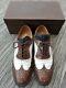 Church's Men's Shoes Custom Grade Brown/white Uk Size 9g With Original Box
