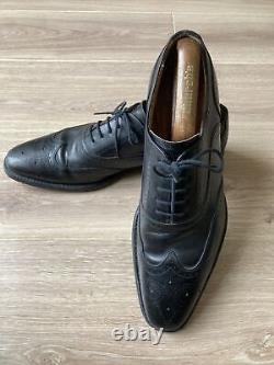 Church`s Mens Black Brouges Shoes -`Walton` Size UK 9 F Excellent Condition