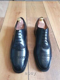 Church's Mens Black Custom Grade Brogues Shoes Uk Size 8.5 Us 9.5 Eu 42.5