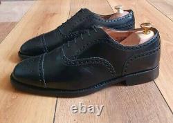 Church's Mens Black Custom Grade Brogues Shoes Uk Size 8.5 Us 9.5 Eu 42.5