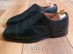 Church's Mens Black Custom Grade Brogues Shoes Uk Size 8.5 Us 9.5 Eu 42.5