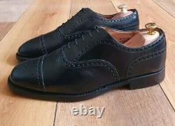 Church's Mens Black Custom Grade Brogues Shoes Uk Size 8.5 Us 9.5 Eu 42.5