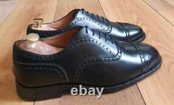 Church's Mens Black Custom Grade Brogues Shoes Uk Size 8.5 Us 9.5 Eu 42.5