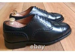 Church's Mens Black Custom Grade Brogues Shoes Uk Size 8.5 Us 9.5 Eu 42.5