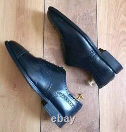 Church's Mens Black Custom Grade Brogues Shoes Uk Size 8.5 Us 9.5 Eu 42.5