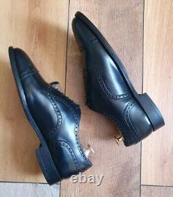 Church's Mens Black Custom Grade Brogues Shoes Uk Size 8.5 Us 9.5 Eu 42.5