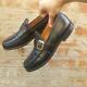 Church's Mens Caldbeck Black Slip On Shoe Size 9 F Buckle Moccasin Custom Grade