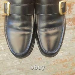 Church's Mens Caldbeck Black Slip On Shoe Size 9 F Buckle Moccasin Custom Grade