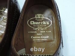Church's Mens Shoes Custom Grade Brogues Brown UK 9 US 10 EU 43 E worn once