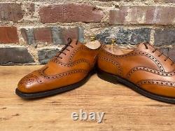 Church's Mens Shoes Custom Grade Brogues tan calf UK 9 US 10 EU 43 F worn once