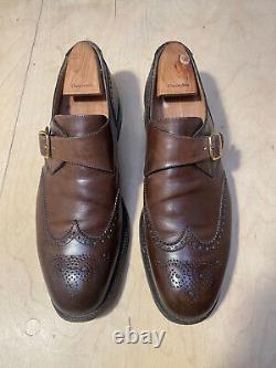 Church's Mens Shoes Custom Grade Brown Brogue Monkstrap 9.5 G US 10.5 EU 43.5