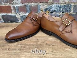 Church's Mens Shoes Custom Grade Buckle Monk tan UK 10 US 11 EU 44 F Minor Use