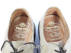 Church's Mens Shoes Custom Grade Suede Wholecut UK 9 US 10 EU 43 F Worn once