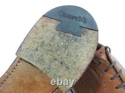 Church's Mens Shoes Custom Grade Tan Brogue Caps UK 10 US 11 EU 44 F Minor Use