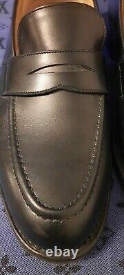 Church's Netton Black Leather Loafers 10 F But Fit Uk 9.5 F Width Custom Grade