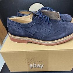 Church's Orby men's custom grade suede brogue shoes size 8.5 G