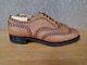 Church's Oxford Brogue Brown Shoes Mens Uk 9g Wider Fit Custom Grade