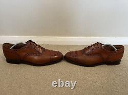 Church's Perth Brown Leather Derby Brogue Shoes Custom Grade Mens Size UK 8.5