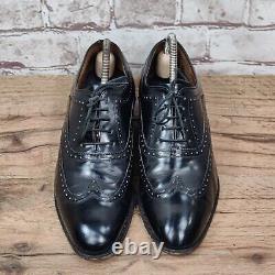 Church's Shoes Custom Grade Size 9.5 F Regular Fit Black Leather Oxford Brogues
