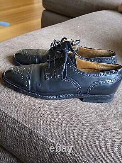Church's Shoes UK 6.5 F Cromwell Black Leather Brogues Custom Grade 39.5 Eu