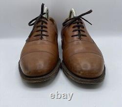 Church's UK 7.5 F Oxford Tan x5 Eye Shoes 75 Custom Grade Vintage EU 41.5 Brown